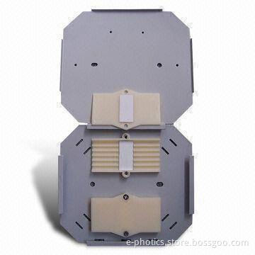 12 Ports Book Type Splice Tray for Single-core and Ribbon Pigtails, Measures 180 x 106 x 15mm